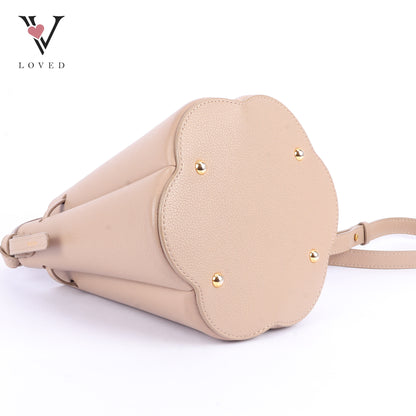 Numero Huit in Taupe Calfskin leather