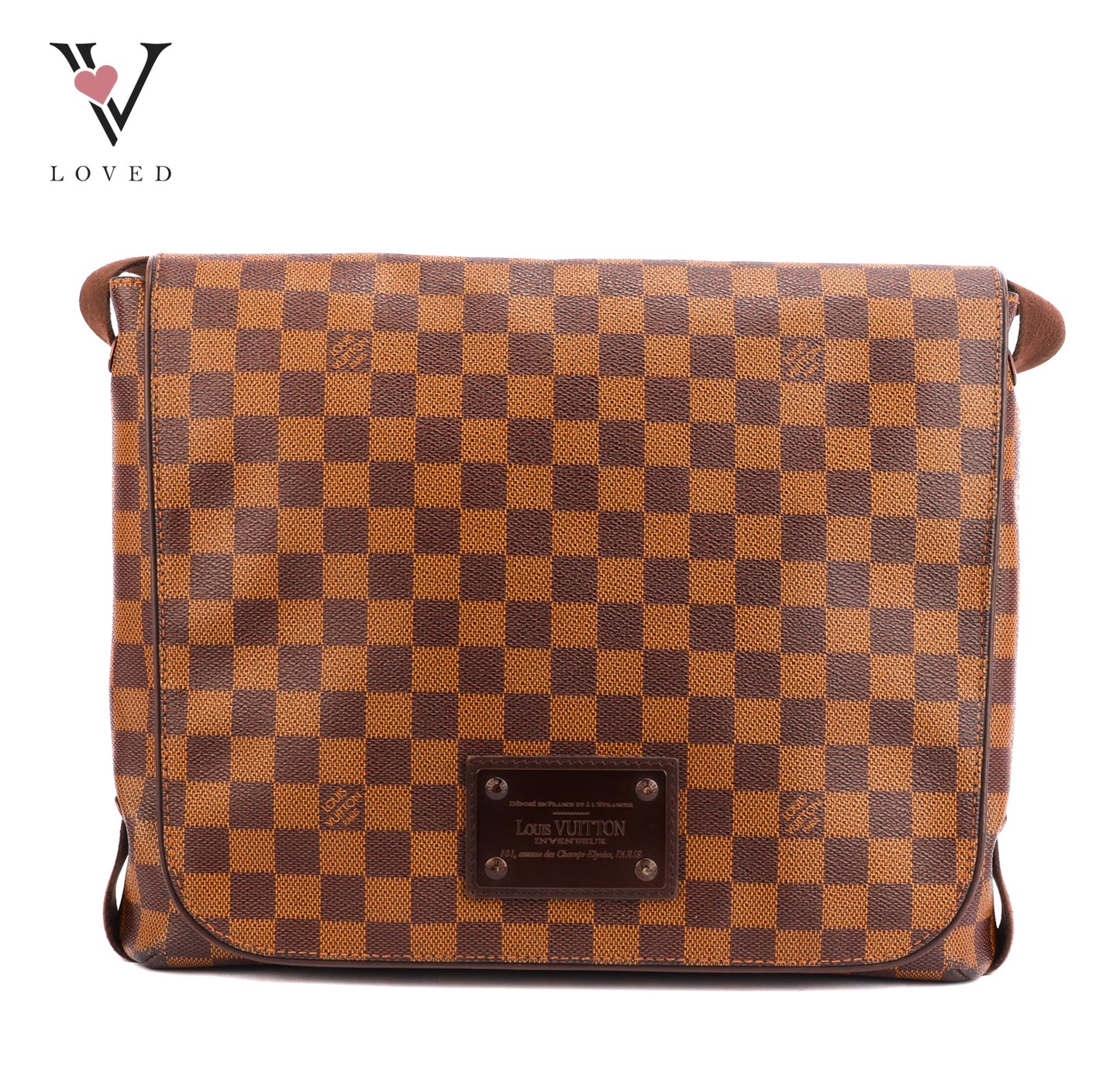 Louis Vuitton Brooklyn Messenger Bag in Damier Ebene