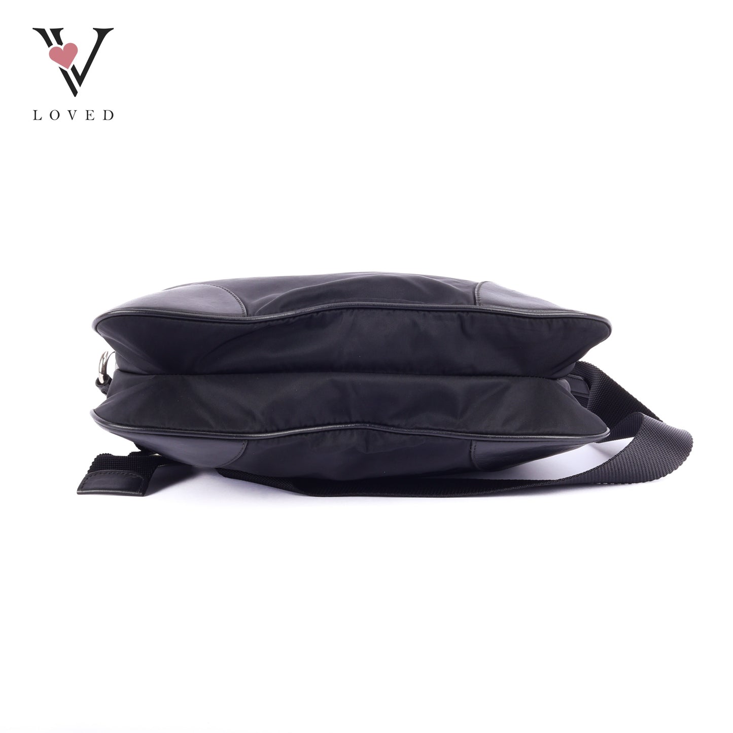 Prada Crossbody bag in Black Leather and Tessuto Nylon