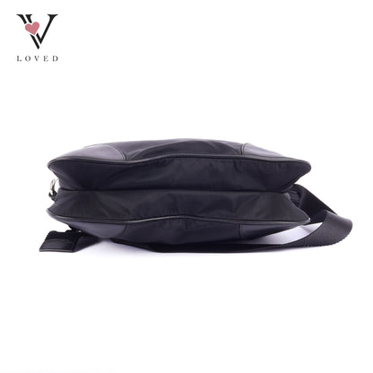 Prada Crossbody bag in Black Leather and Tessuto Nylon