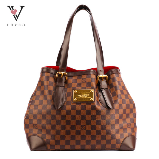 Louis Vuitton Hampstead MM Tote Bag in Damier Ebene