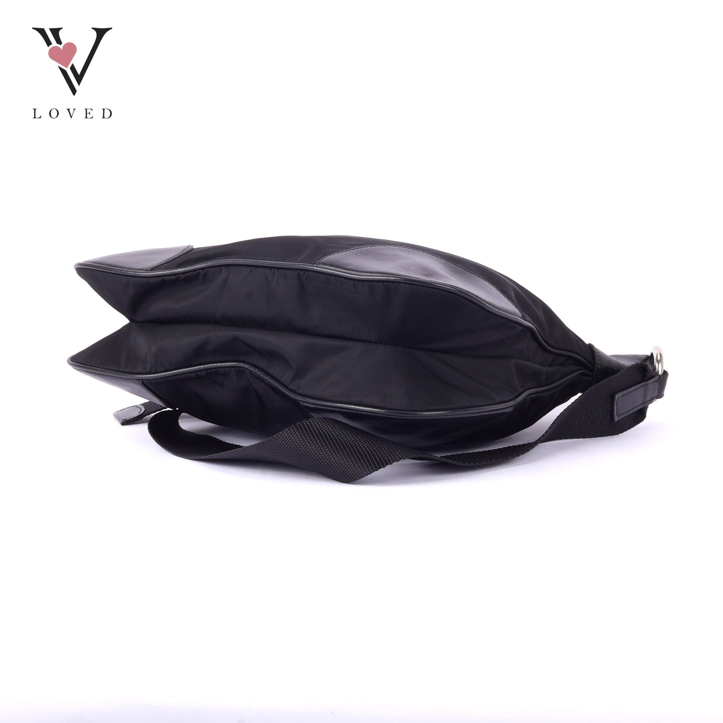 Prada Crossbody bag in Black Leather and Tessuto Nylon