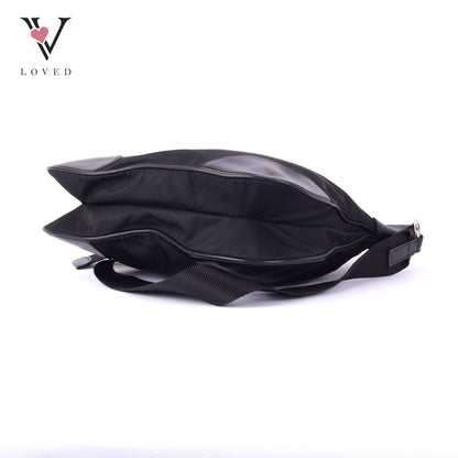 Prada Crossbody bag in Black Leather and Tessuto Nylon