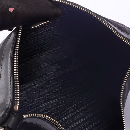 Prada Crossbody bag in Black Leather and Tessuto Nylon
