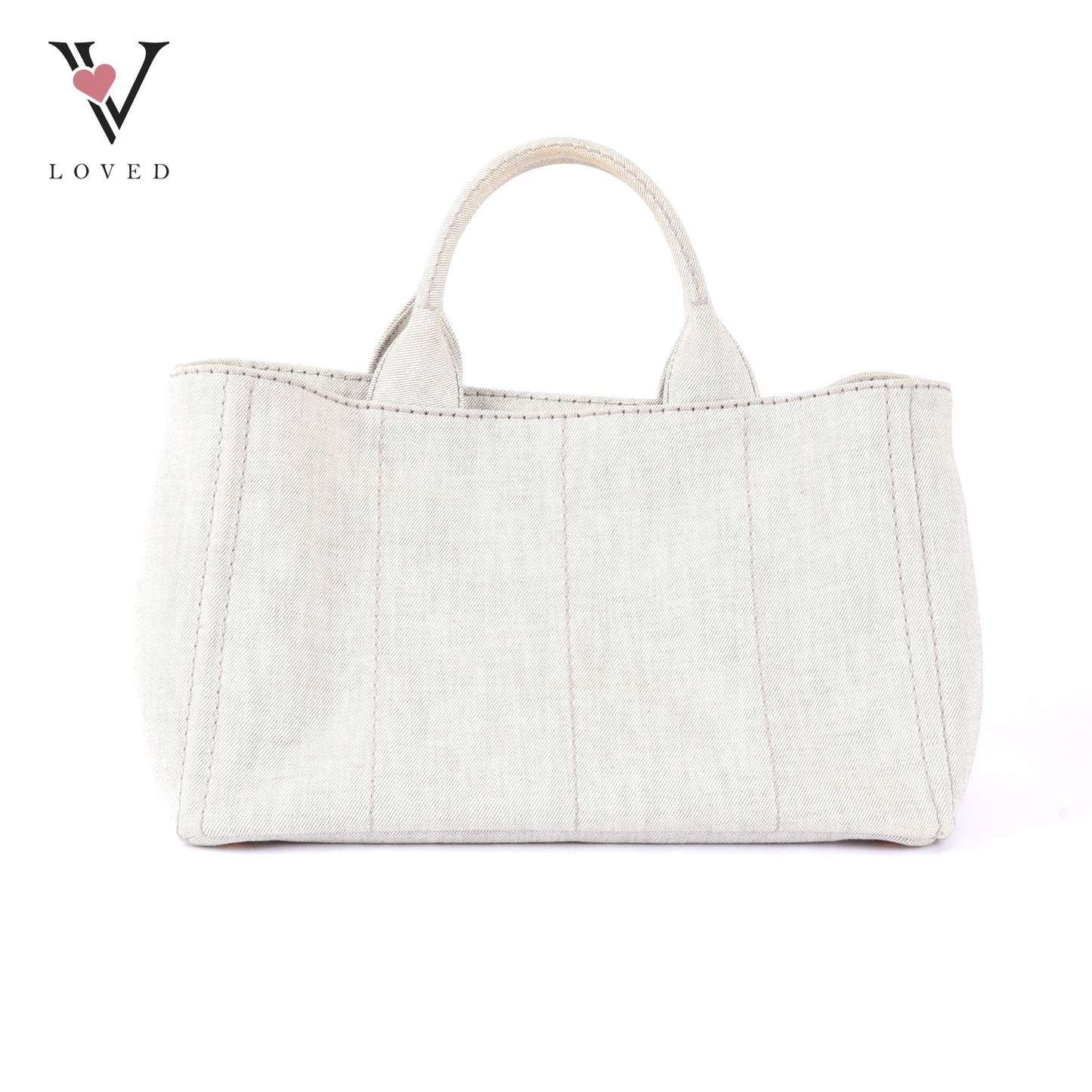 Prada Canapa in Bianco Denim Canvas