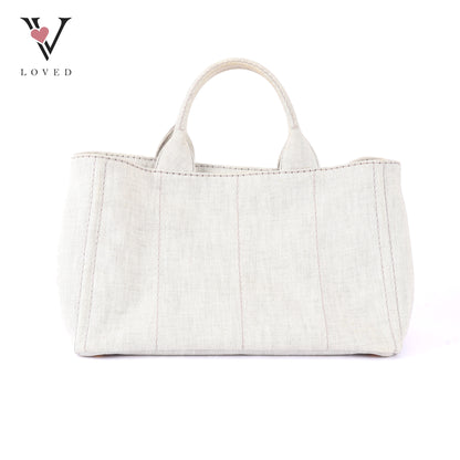 Prada Canapa in Bianco Denim Canvas