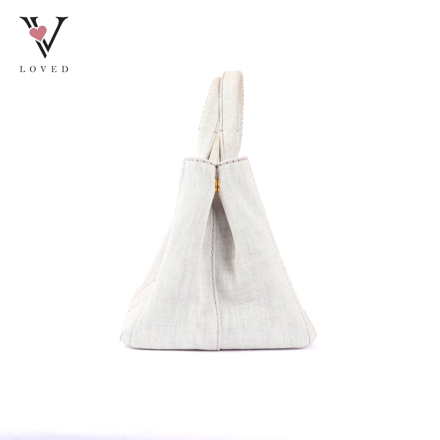 Prada Canapa in Bianco Denim Canvas