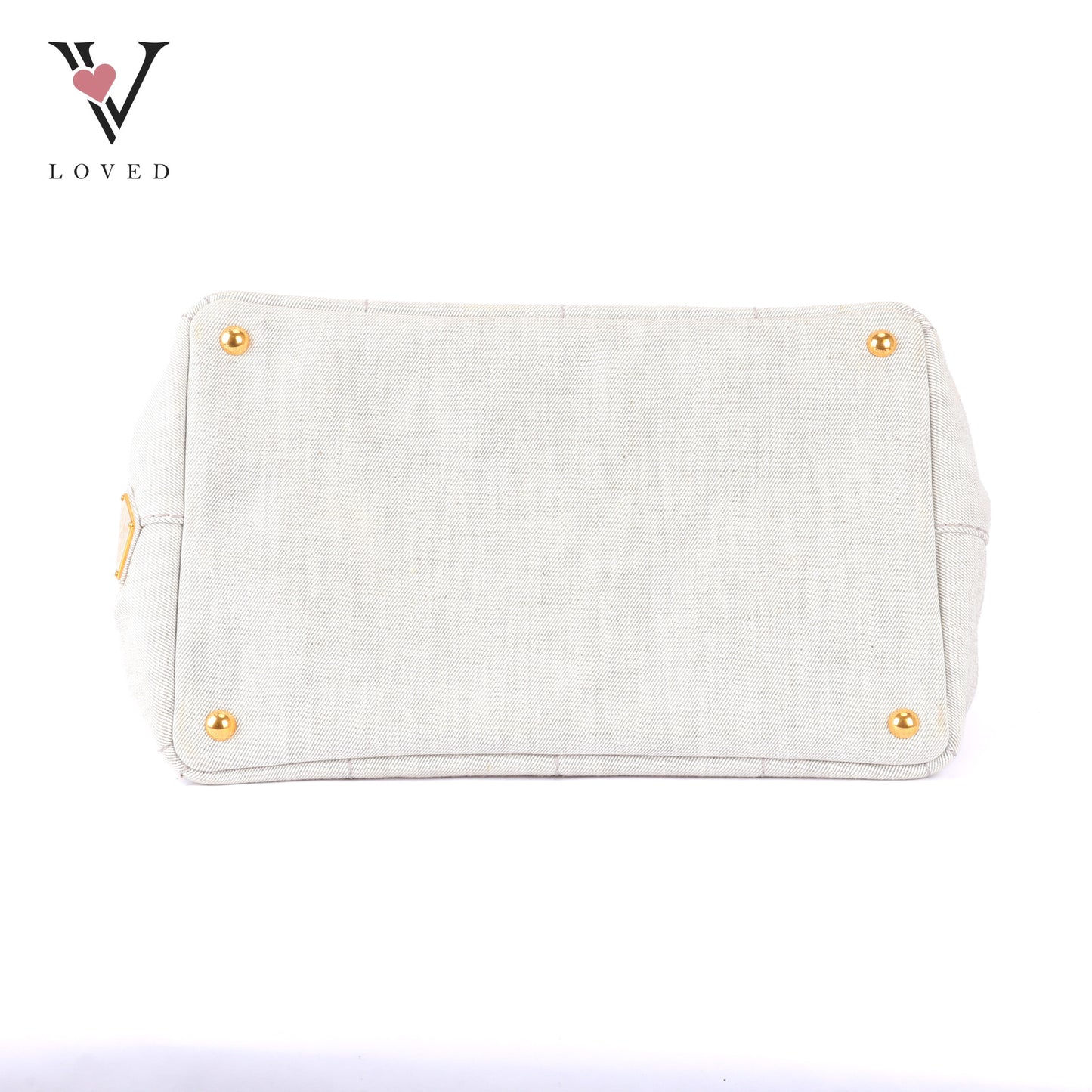 Prada Canapa in Bianco Denim Canvas