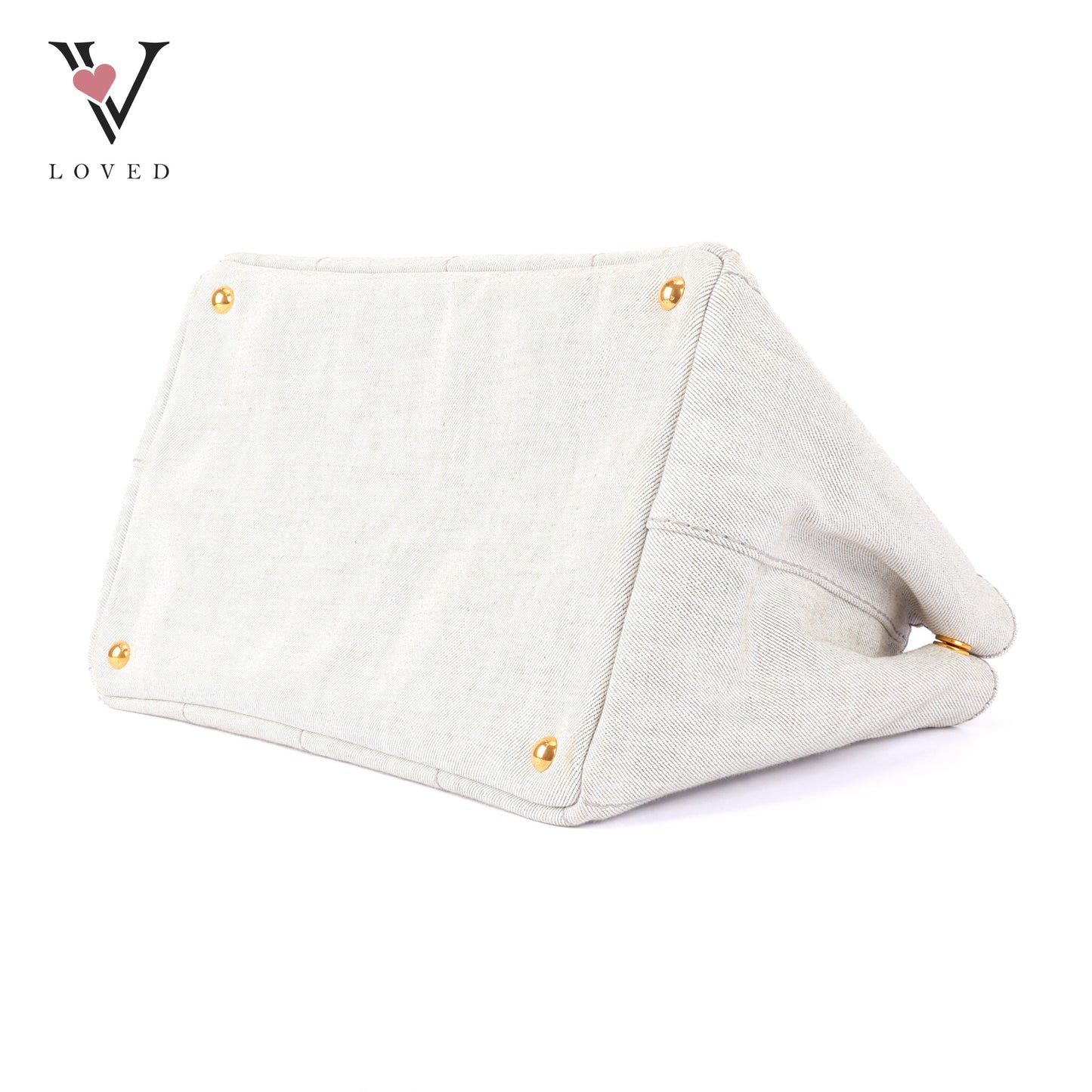 Prada Canapa in Bianco Denim Canvas