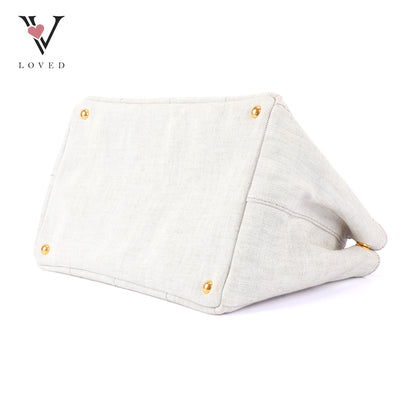 Prada Canapa in Bianco Denim Canvas