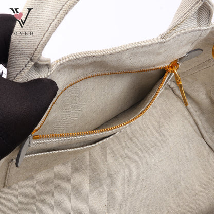 Prada Canapa in Bianco Denim Canvas