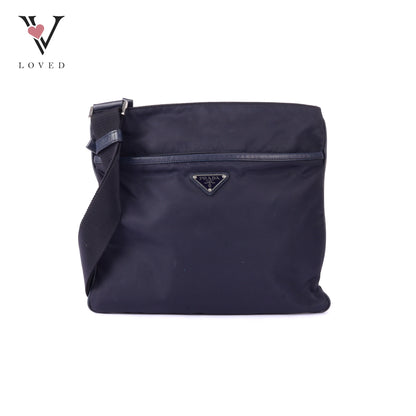Re-Nylon Crossbody Bag in Saffiano Leather and Nylon