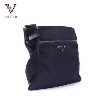 Re-Nylon Crossbody Bag in Saffiano Leather and Nylon