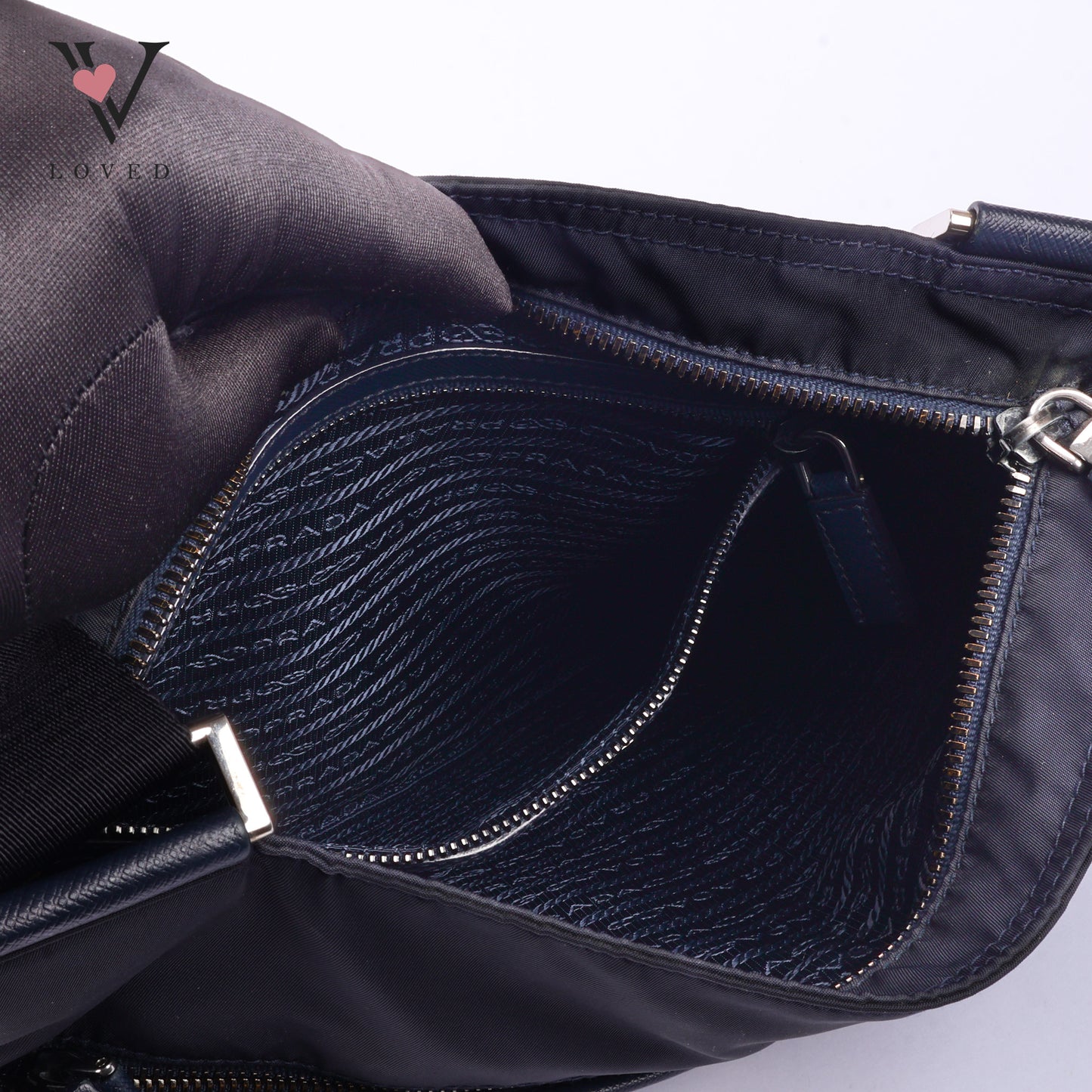 Re-Nylon Crossbody Bag in Saffiano Leather and Nylon
