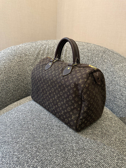 LV Monogram Mini Lin Canvas Speedy 30 Handbag