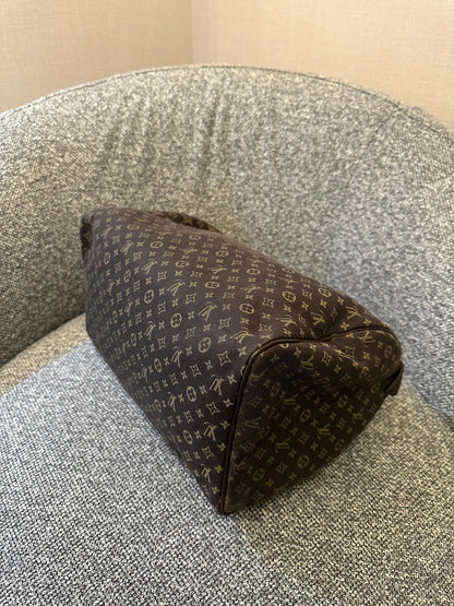 LV Monogram Mini Lin Canvas Speedy 30 Handbag