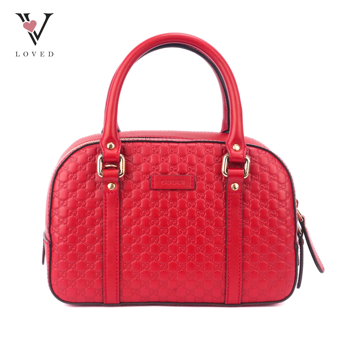 Gucci Microguccissima Top Handle in Red