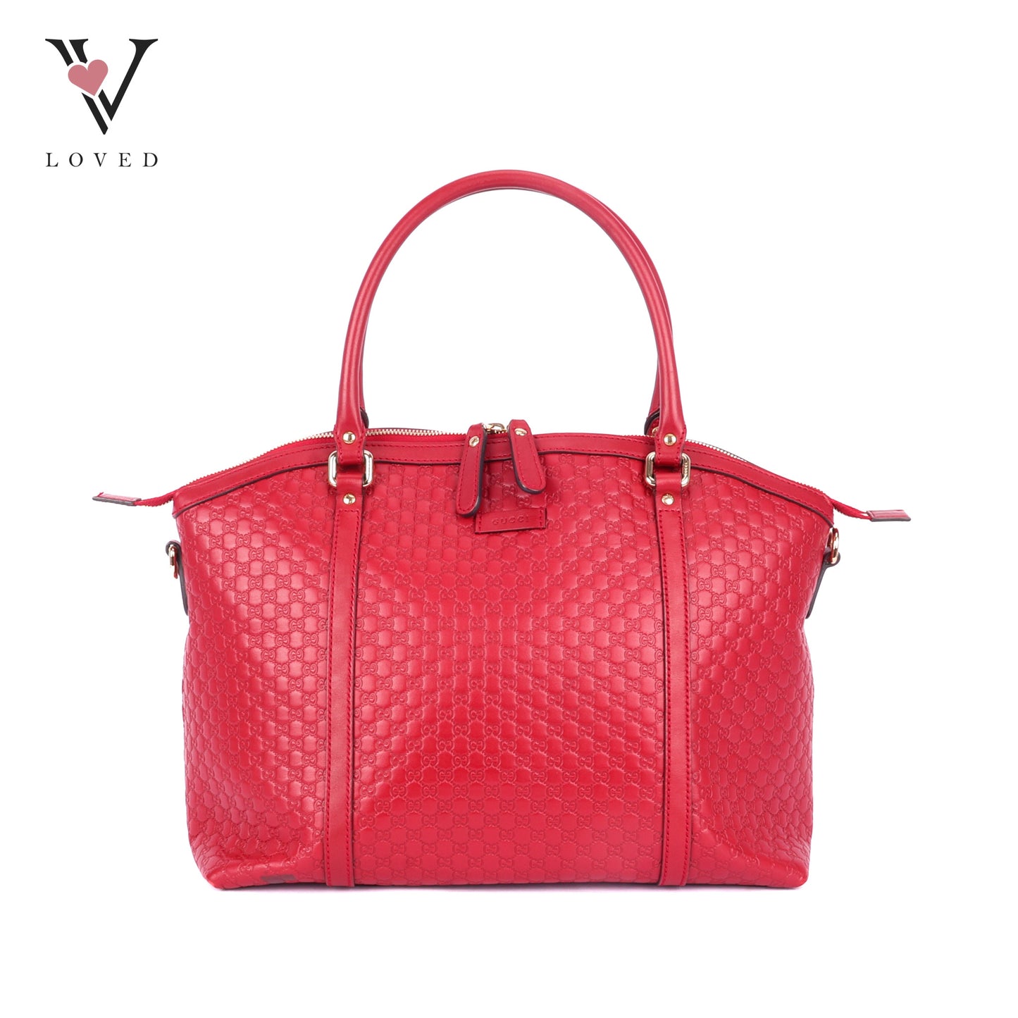 Gucci Dome in Rosso Guccisima Leather