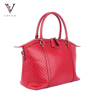 Gucci Dome in Rosso Guccisima Leather