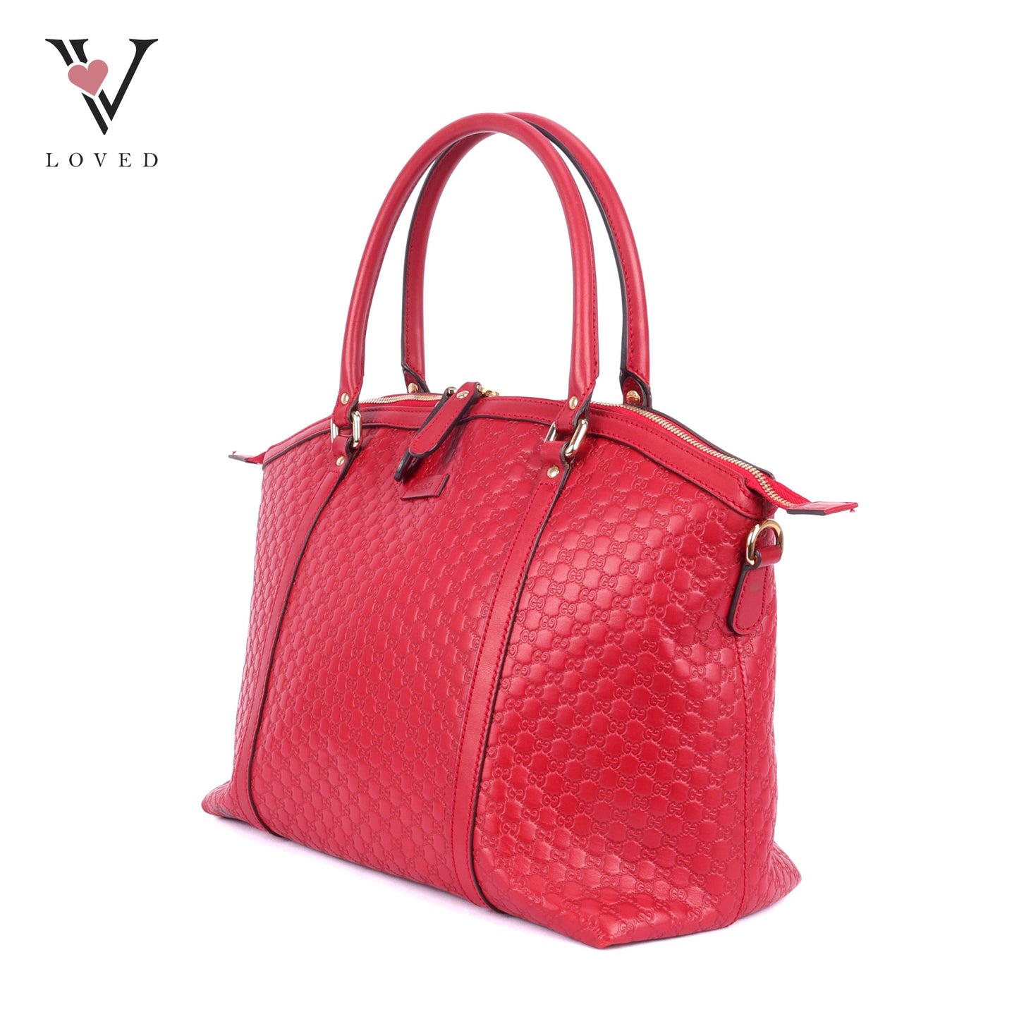 Gucci Dome in Rosso Guccisima Leather