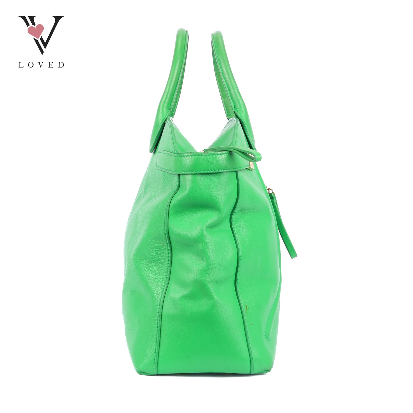 Furla Alice Handbag in Green Leather