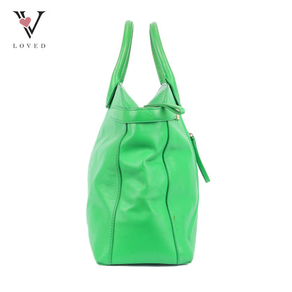 Furla Alice Handbag in Green Leather