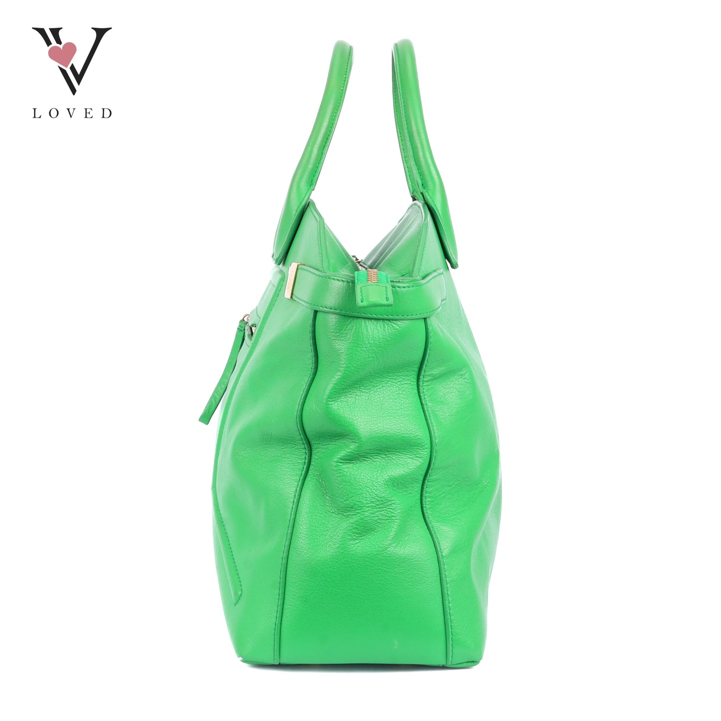 Furla Alice Handbag in Green Leather