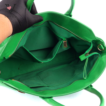 Furla Alice Handbag in Green Leather