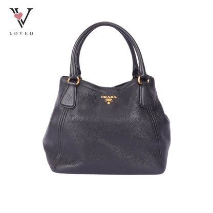 Prada Sacca 2 Mancini in Vitello Daino Two-way Bag