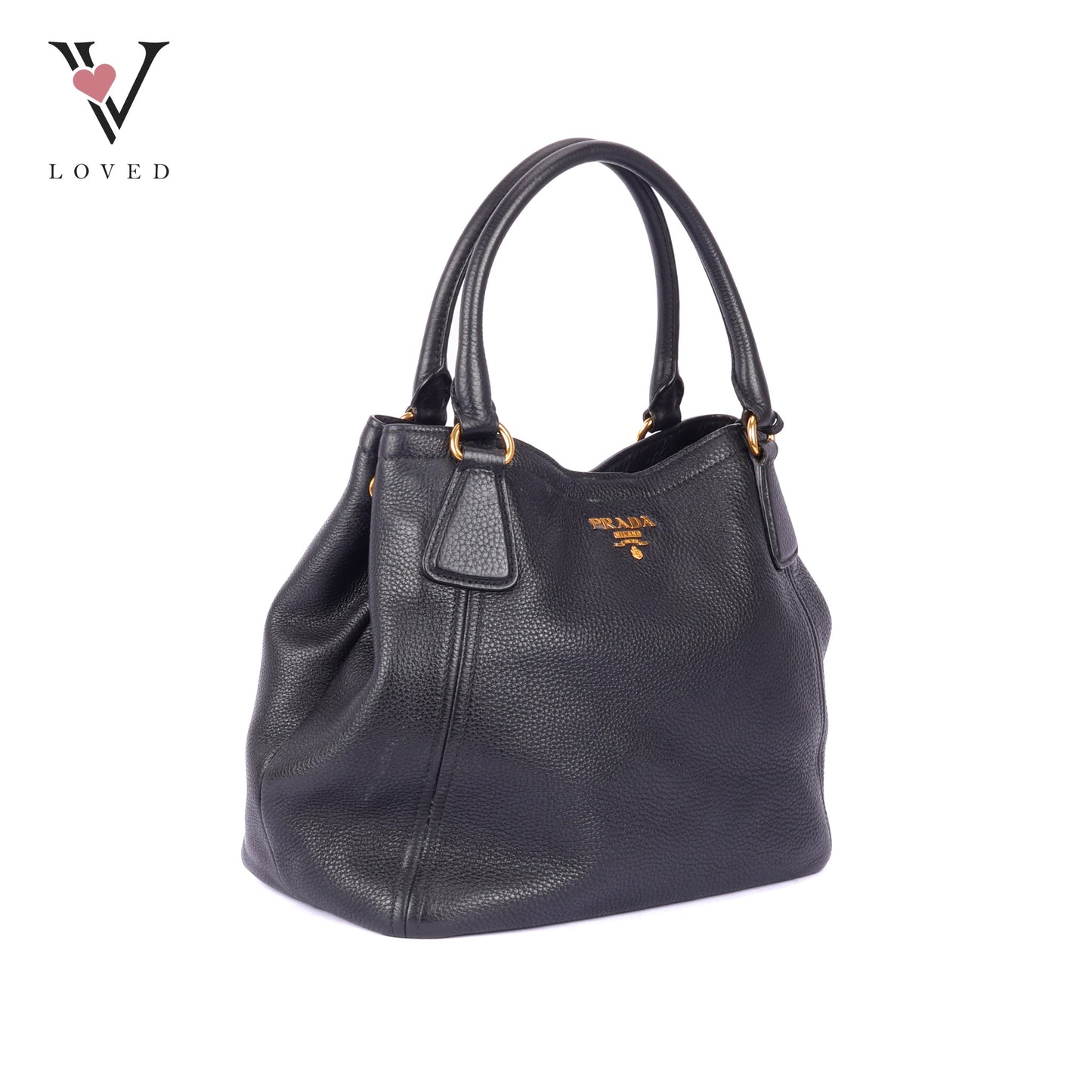 Prada Sacca 2 Mancini in Vitello Daino Two-way Bag