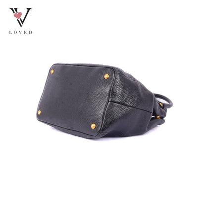 Prada Sacca 2 Mancini in Vitello Daino Two-way Bag