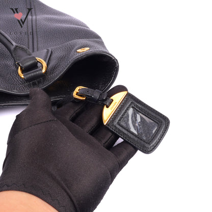 Prada Sacca 2 Mancini in Vitello Daino Two-way Bag