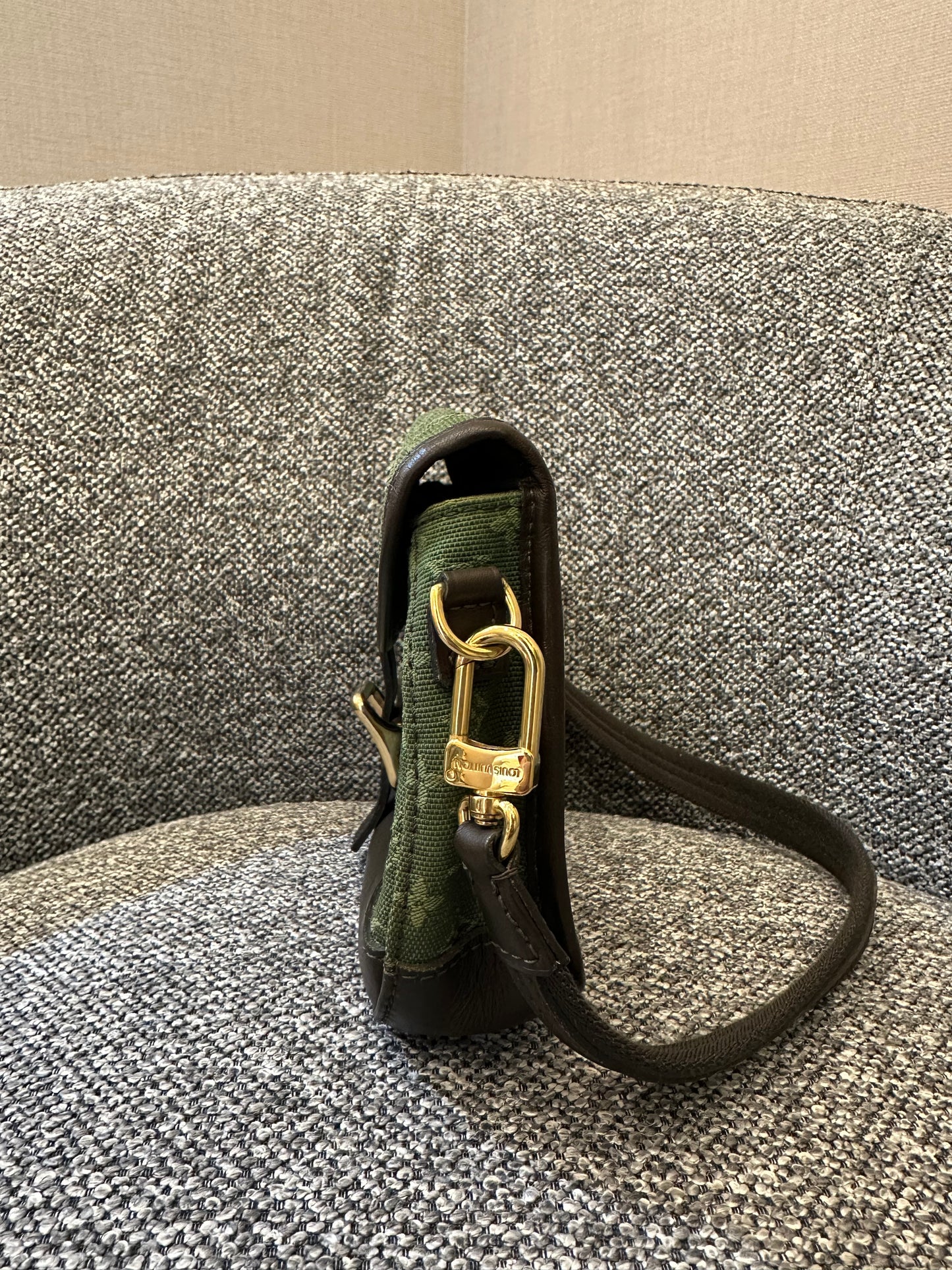 Louis Vuitton Mini Lin Marjorie Bag in Khaki Green Monogram Canvas