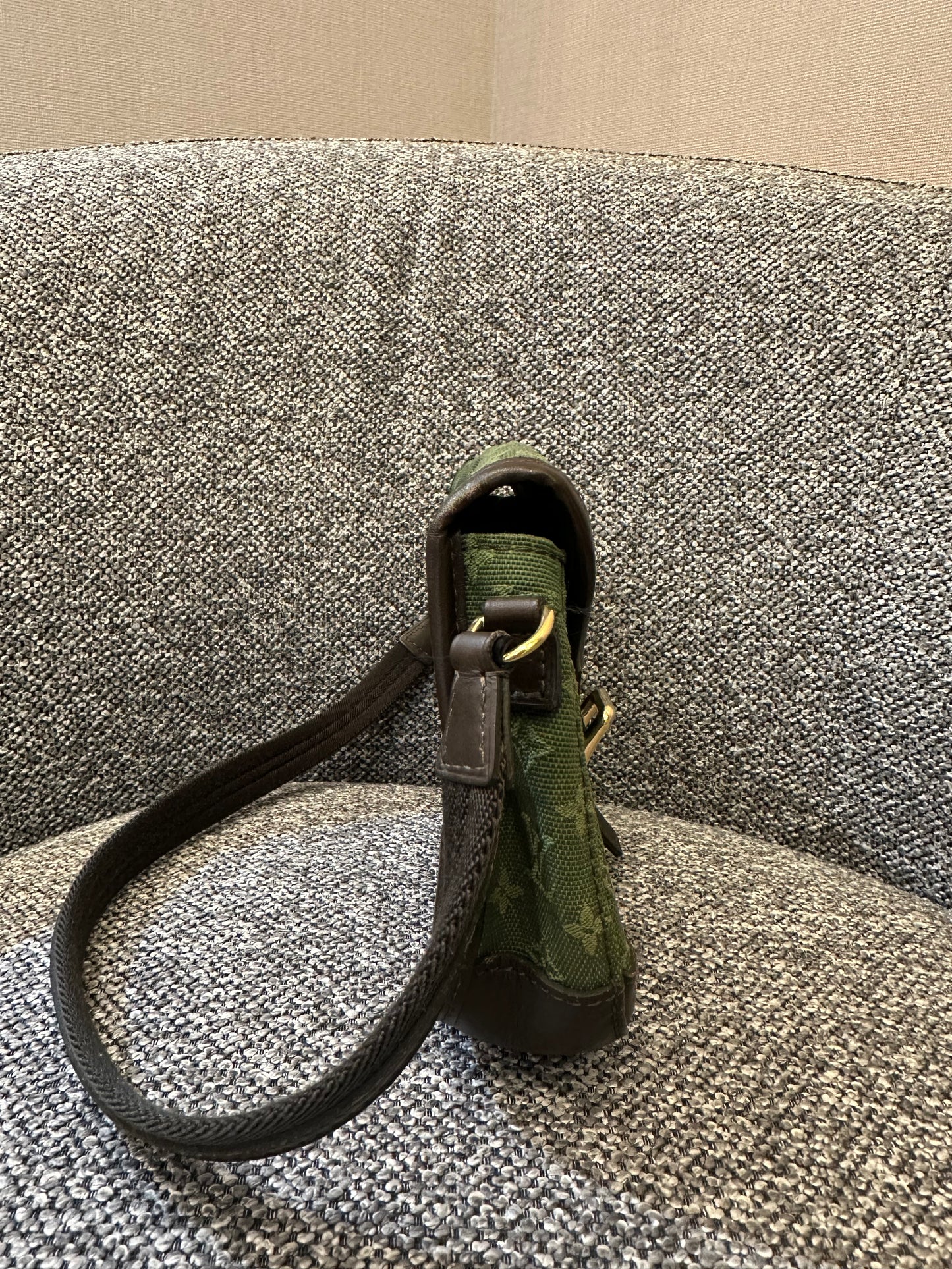 Louis Vuitton Mini Lin Marjorie Bag in Khaki Green Monogram Canvas