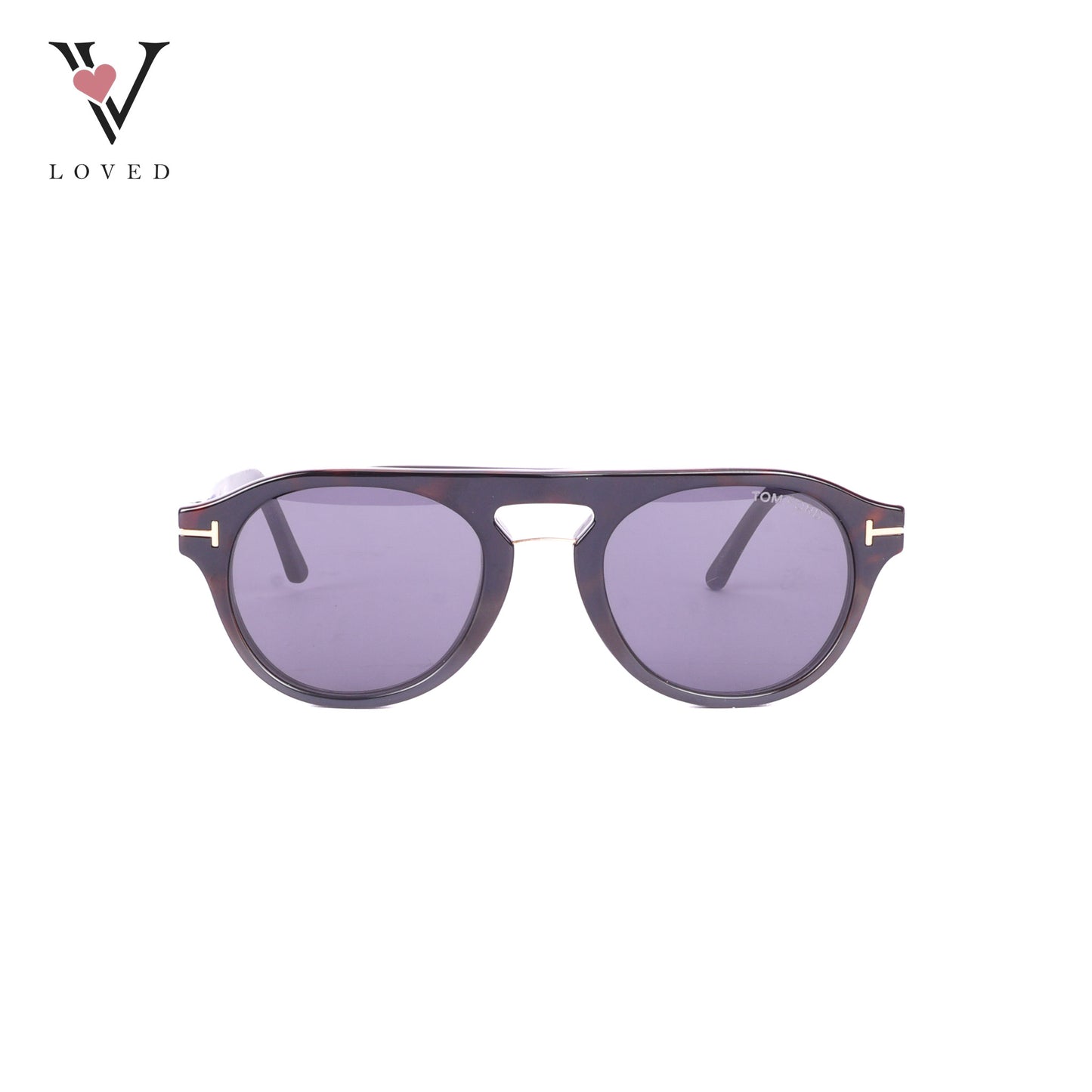 Tom Ford FT5824-B Optical Glasses with Magnetic Clip-on