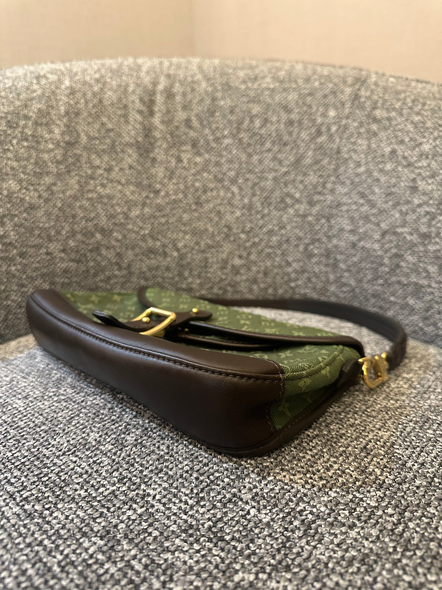 Louis Vuitton Mini Lin Marjorie Bag in Khaki Green Monogram Canvas