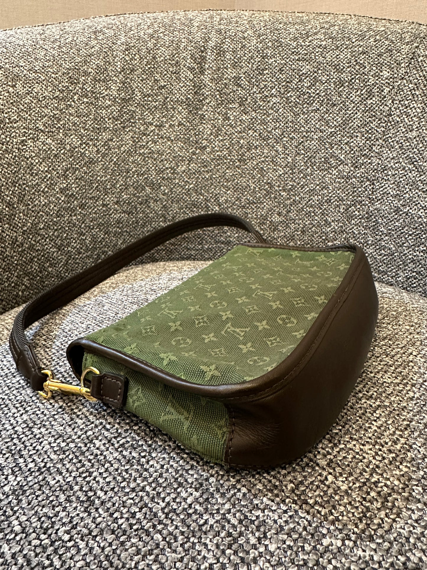 Louis Vuitton Mini Lin Marjorie Bag in Khaki Green Monogram Canvas