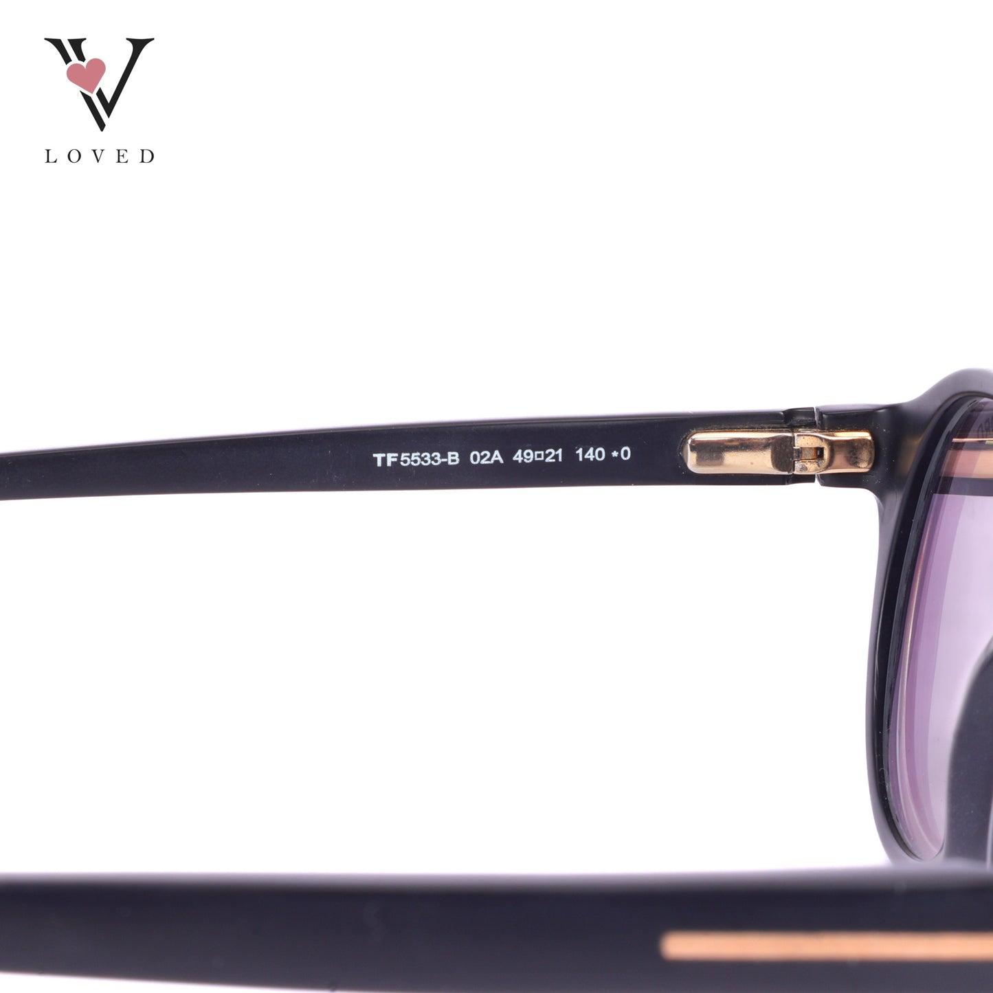 Tom Ford FT5824-B Optical Glasses with Magnetic Clip-on