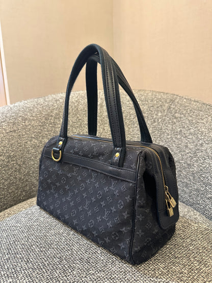 Louis Vuitton Mini Lin Josephine PM Bag in Dark Blue Monogram Canvas