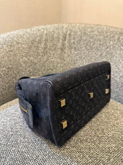 Louis Vuitton Mini Lin Josephine PM Bag in Dark Blue Monogram Canvas