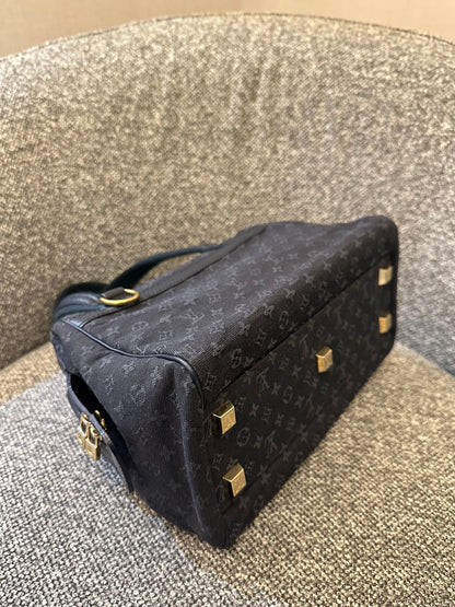 Louis Vuitton Mini Lin Josephine PM Bag in Dark Blue Monogram Canvas
