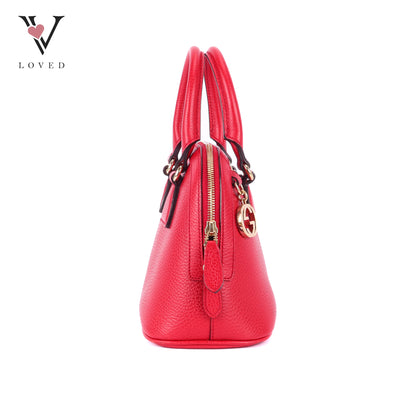 Gucci Mini Leather GG Charm Dome Satchel