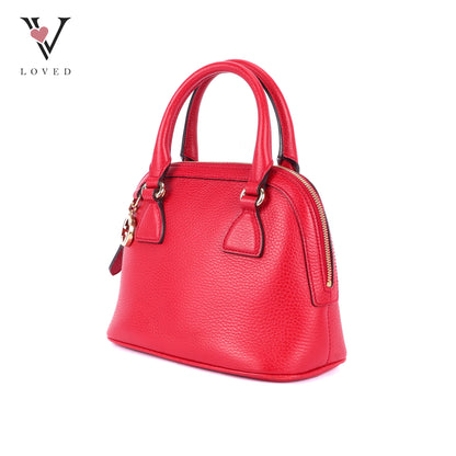 Gucci Mini Leather GG Charm Dome Satchel