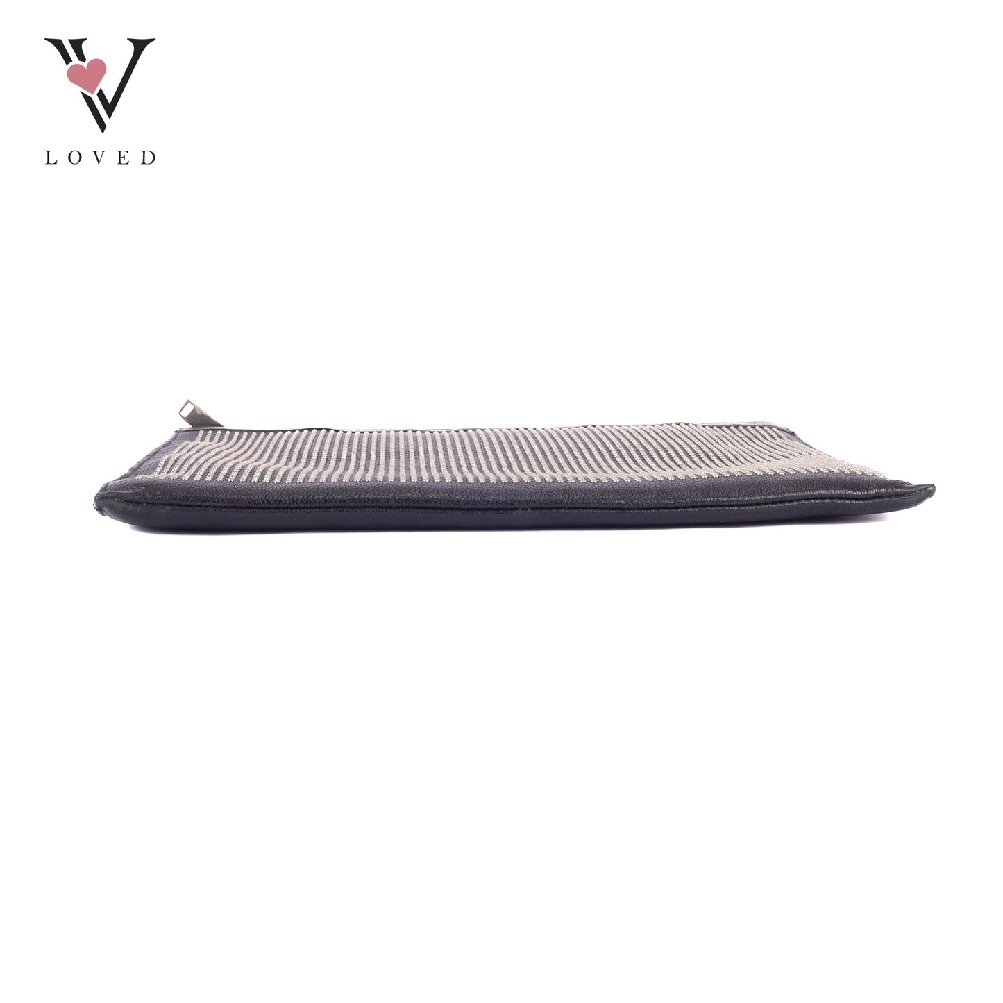 YSL	Studded Clutch Bag in Black Leather