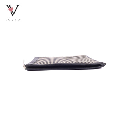 YSL	Studded Clutch Bag in Black Leather