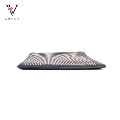 YSL	Studded Clutch Bag in Black Leather