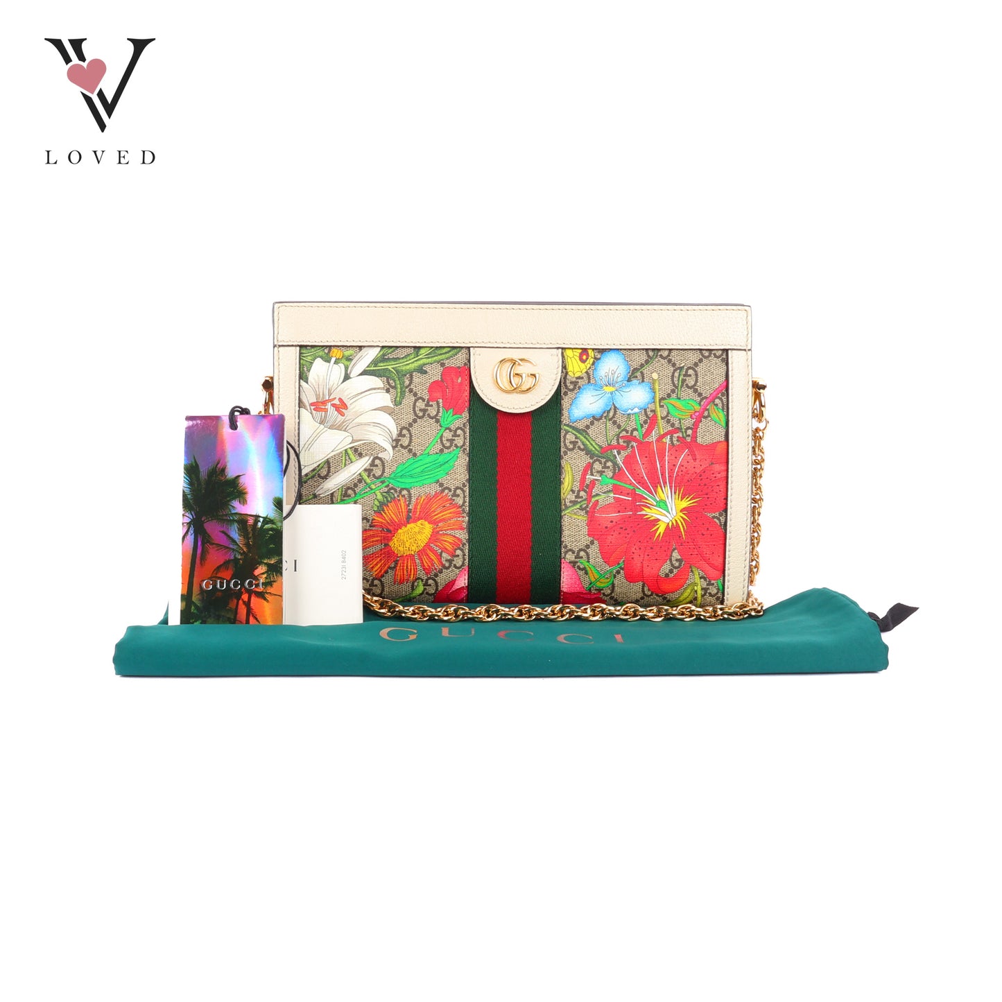 Gucci Ophidia GG Supreme Flora Shoulder Bag
