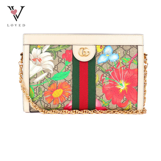 Gucci Ophidia GG Supreme Flora Shoulder Bag