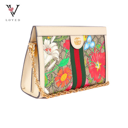 Gucci Ophidia GG Supreme Flora Shoulder Bag