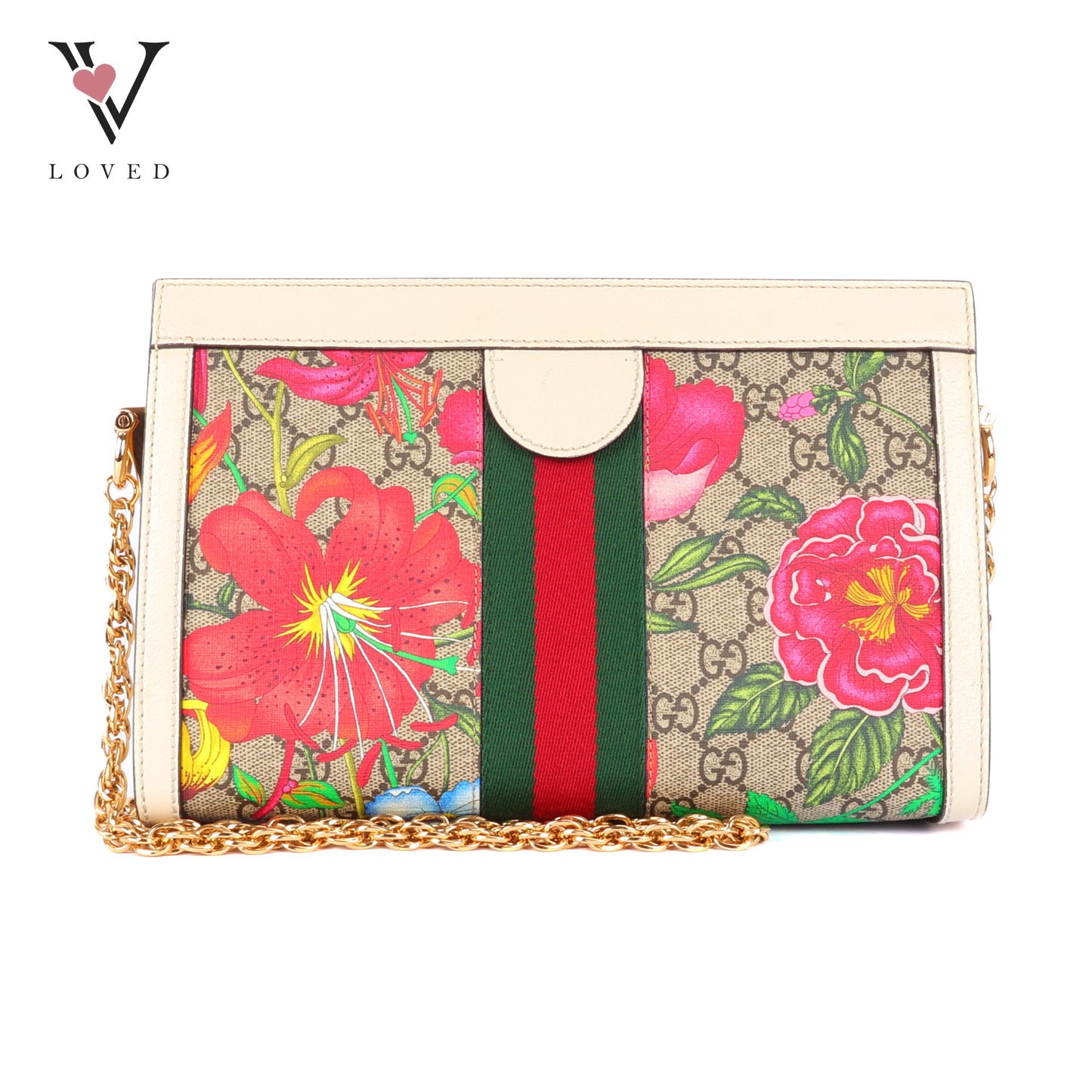 Gucci Ophidia GG Supreme Flora Shoulder Bag